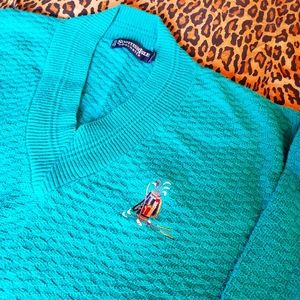 Vintage V-neck golf sweater